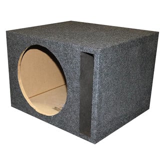 QPower® - 10" 1-Hole Forward-Firing Ported Subwoofer Box