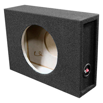 QPower® - 10" 1-Hole Forward-Firing Sealed Subwoofer Box