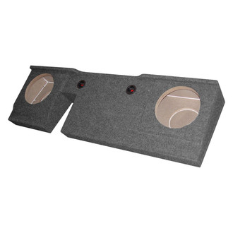 QPower® - 12" 2-Hole Downward-Firing Sealed Subwoofer Enclosure
