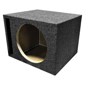 QPower® - Heavy Duty Series 10" 1-Hole Upward-Firing Ported Subwoofer Box