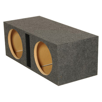 QPower® - Heavy Duty Series 12" 2-Hole Forward-Firing Ported Subwoofer Box