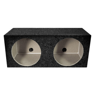 QPower® - 10" 2-Hole Forward-Firing Sealed Subwoofer Box
