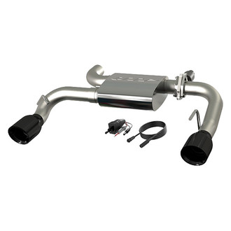 QTP® - Screamer 304 SS Axle-Back Exhaust System with Split Rear Exit