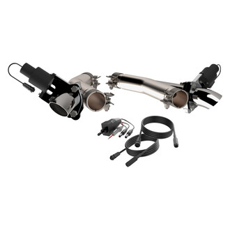 QTP® - Aggressor 304 SS Natural Exhaust Cutout Pipes