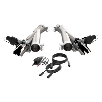 QTP® - Aggressor 304 SS Natural Exhaust Cutout Pipes