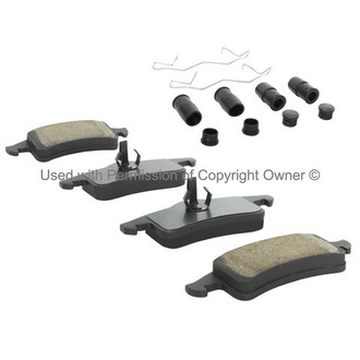 Quality-Built® - Premium New Semi-Metallic Rear Disc Brake Pads