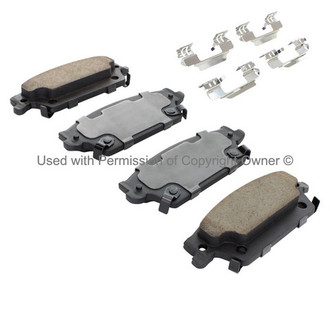 Quality-Built® - Premium New Semi-Metallic Rear Disc Brake Pads