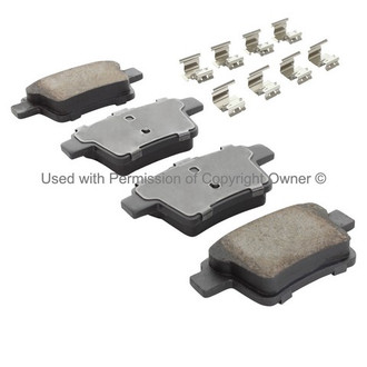 Quality-Built® - Premium New Ceramic Rear Disc Brake Pads