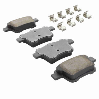 Quality-Built® - Premium New Semi-Metallic Rear Disc Brake Pads
