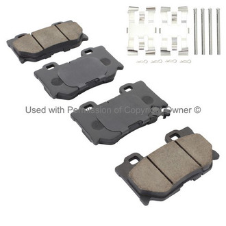 Quality-Built® - Premium New Ceramic Rear Disc Brake Pads