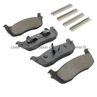 Quality-Built® - Work Force New Semi-Metallic Rear Disc Brake Pads