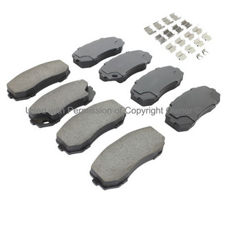 Quality-Built® - Work Force New Semi-Metallic Rear Disc Brake Pads