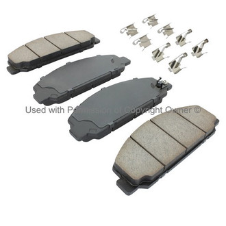Quality-Built® - Work Force New Semi-Metallic Front Disc Brake Pads
