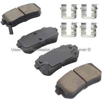 Quality-Built® - Black Series New Ceramic Rear Disc Brake Pads