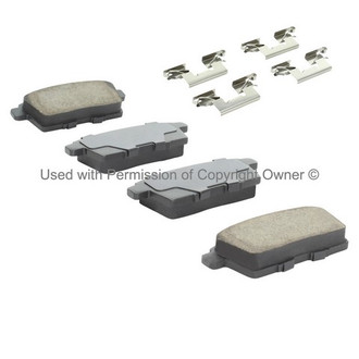 Quality-Built® - Black Series New Ceramic Rear Disc Brake Pads