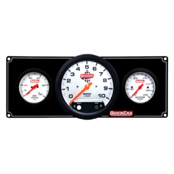QuickCar Racing® - Extreme 3-Gauge Panel (Oil Pressure/Water Temp/5" Tachometer)