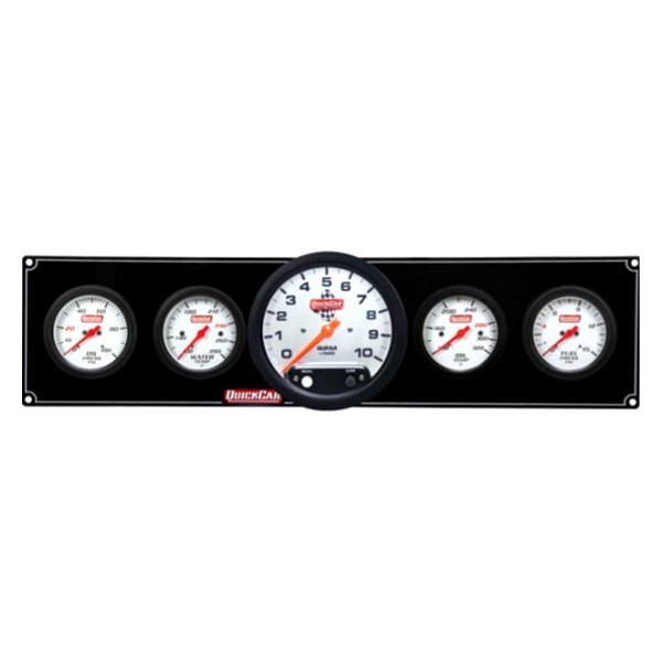 QuickCar Racing® - Extreme 5-Gauge Panel (Oil Pressure/Water Temp/Oil Temp/Fuel Pressure/5" Tachometer)