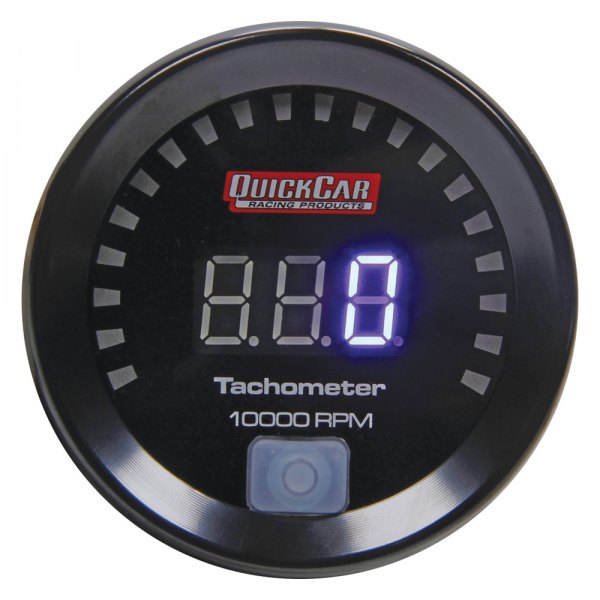 QuickCar Racing® - 2-1/16" Digital Tachometer Gauge, 10000 RPM