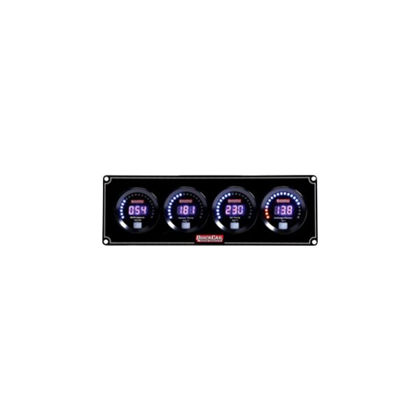 QuickCar Racing® - Digital 4-Gauge Panel (Oil Pressure/Water Temp/Oil Temp/Volts)