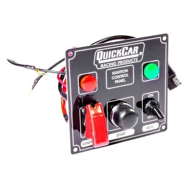 QuickCar Racing® - Lighted Ignition Control Panel with Flip Cover With Flip Switch Ignition Cover