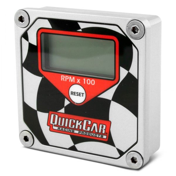 QuickCar Racing® - Quicktach LCD Recall Tachometer, Checkered