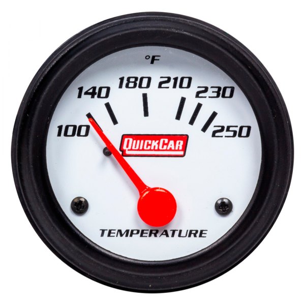 QuickCar Racing® - 2" Analog Open Wheel Water Temperature Gauge, 100-250 F