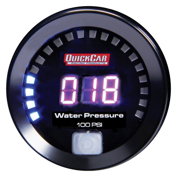 QuickCar Racing® - 2-1/16" Digital Water Pressure Gauge, 0-100 PSI