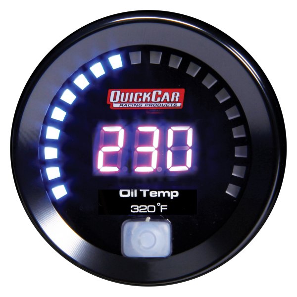 QuickCar Racing® - 2-1/16" Digital Oil Temperature Gauge, 100-320 F