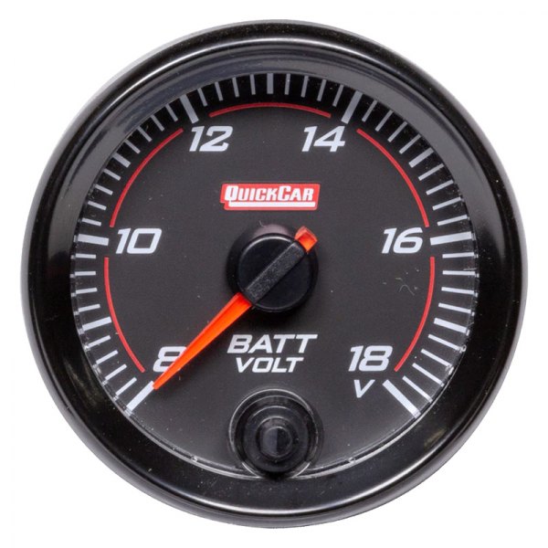 QuickCar Racing® - Redline 2-5/8" Voltmeter Gauge, 8-18 V