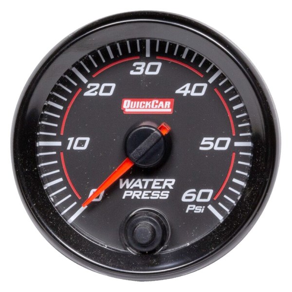 QuickCar Racing® - Redline 2-5/8" Water Pressure Gauge, 0-60 PSI