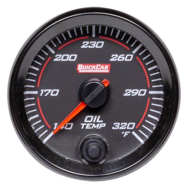 QuickCar Racing® - Redline 2-5/8" Oil Temperature Gauge, 140-320 F