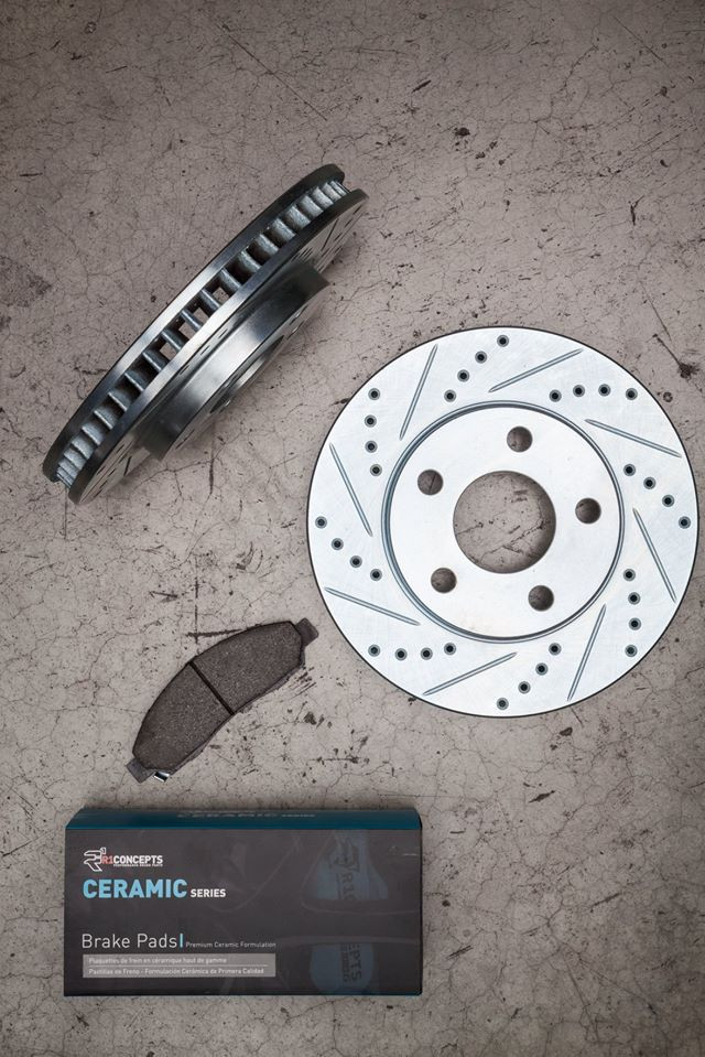 Drilled/Slotted Disc with Ceramic Pads