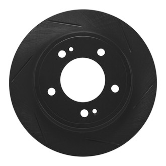 R1 Concepts® - eLINE Black Series™ Slotted 1-Piece Rear Brake Rotor