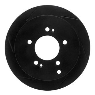 R1 Concepts® - eLINE Black Series™ Slotted 1-Piece Rear Brake Rotor