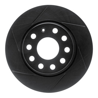 R1 Concepts® - eLINE Black Series™ Slotted 1-Piece Rear Brake Rotor