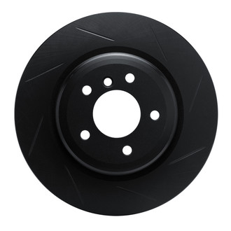 R1 Concepts® - eLINE Black Series™ Slotted 1-Piece Rear Passenger Side Brake Rotor