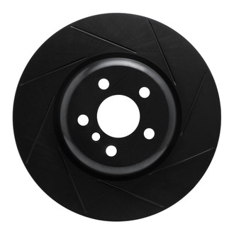 R1 Concepts® - eLINE Black Series™ Slotted 1-Piece Rear Passenger Side Brake Rotor