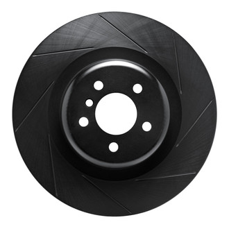 R1 Concepts® - eLINE Black Series™ Slotted 1-Piece Rear Passenger Side Brake Rotor