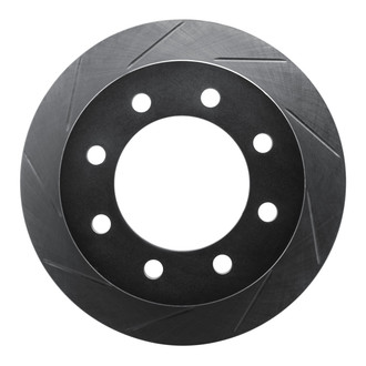 R1 Concepts® - eLINE Black Series™ Slotted 1-Piece Front Driver Side Brake Rotor