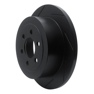 R1 Concepts® - eLINE Black Series™ Slotted 1-Piece Rear Driver Side Brake Rotor