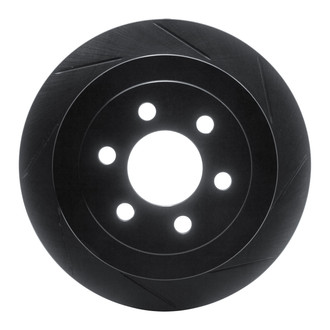 R1 Concepts® - eLINE Black Series™ Slotted 1-Piece Rear Passenger Side Brake Rotor