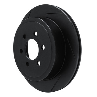 R1 Concepts® - eLINE Black Series™ Slotted 1-Piece Rear Driver Side Brake Rotor