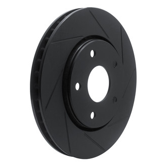 R1 Concepts® - eLINE Black Series™ Slotted 1-Piece Front Passenger Side Brake Rotor