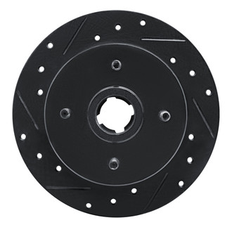 R1 Concepts® - eLINE Black Series™ Slotted 1-Piece Front Driver Side Brake Rotor