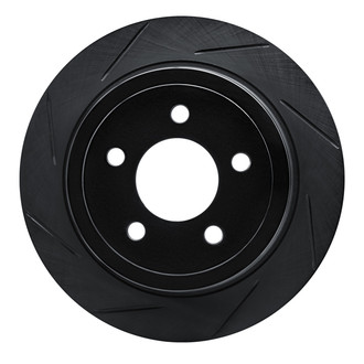 R1 Concepts® - eLINE Black Series™ Slotted 1-Piece Rear Driver Side Brake Rotor