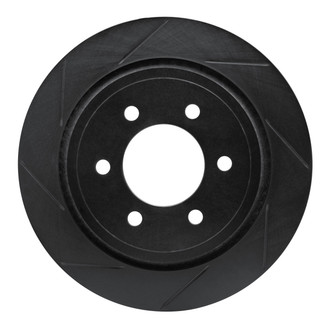 R1 Concepts® - eLINE Black Series™ Slotted 1-Piece Rear Brake Rotor