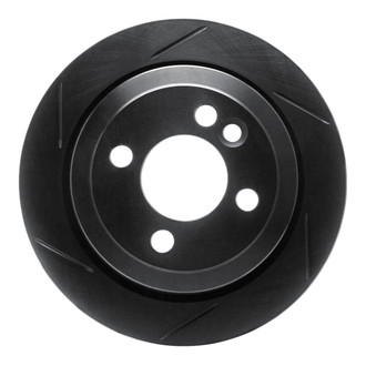R1 Concepts® - eLINE Black Series™ Slotted 1-Piece Rear Driver Side Brake Rotor