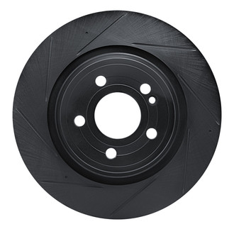 R1 Concepts® - eLINE Black Series™ Slotted 1-Piece Rear Brake Rotor