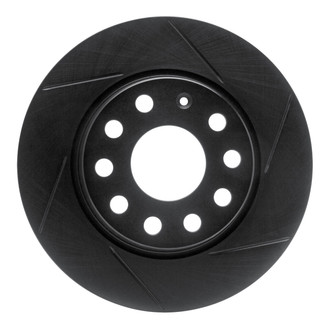 R1 Concepts® - eLINE Black Series™ Slotted 1-Piece Rear Brake Rotor
