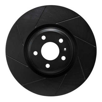 R1 Concepts® - eLINE Black Series™ Slotted 1-Piece Front Driver Side Brake Rotor